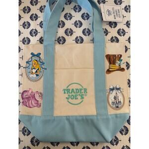 Disney Alice in Wonderland Cheshire Custom Made Trader Joes Mini Tote